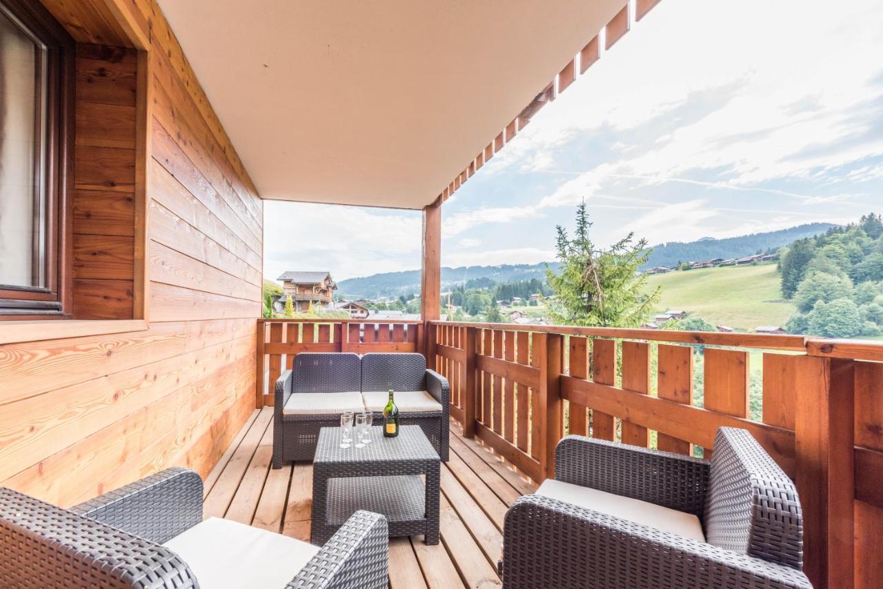 Ferienwohnung Les Terrasses De Perrieres Les Gets Exterior foto